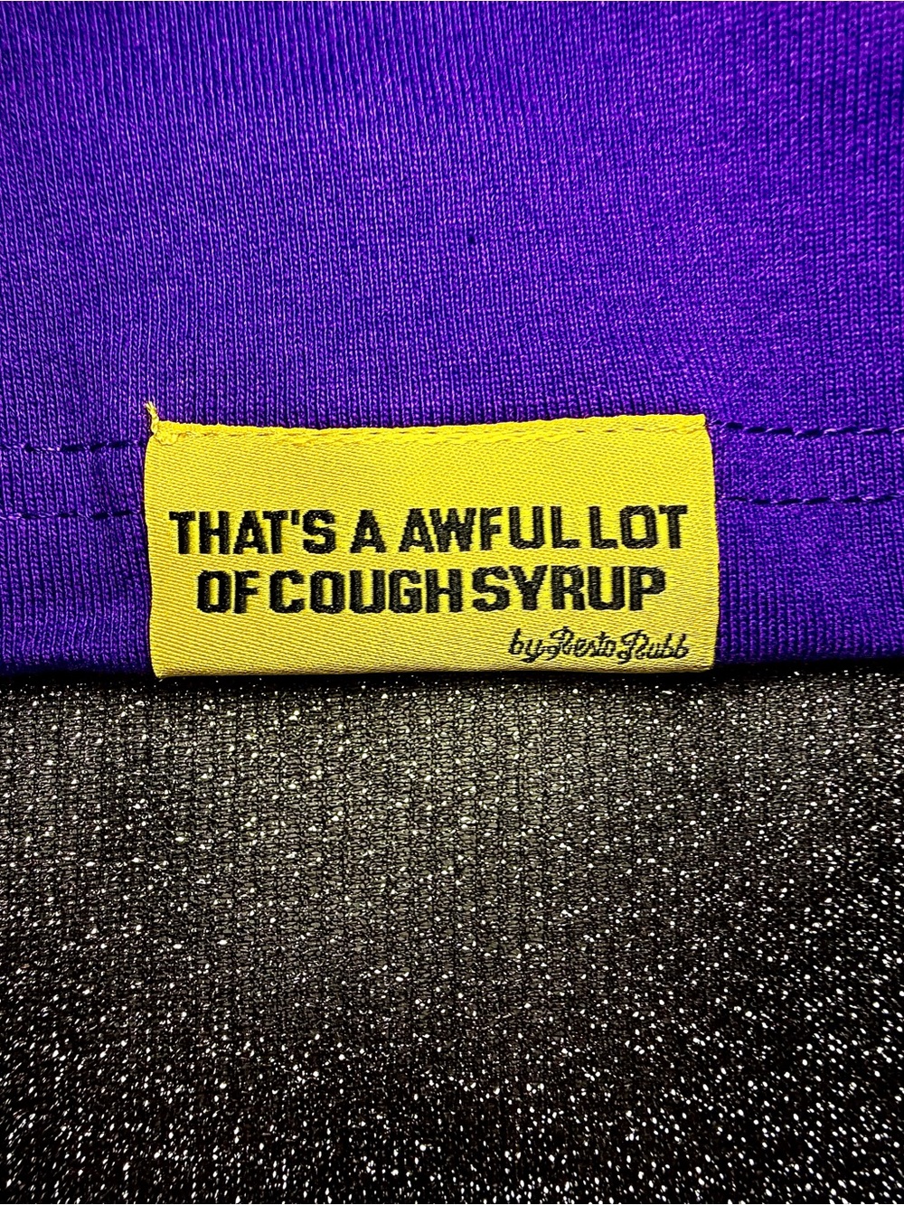 Men's Purple Graphic Tee - 'Better Than Whiskey' Cough Syrup Design - Picture 4 of 5